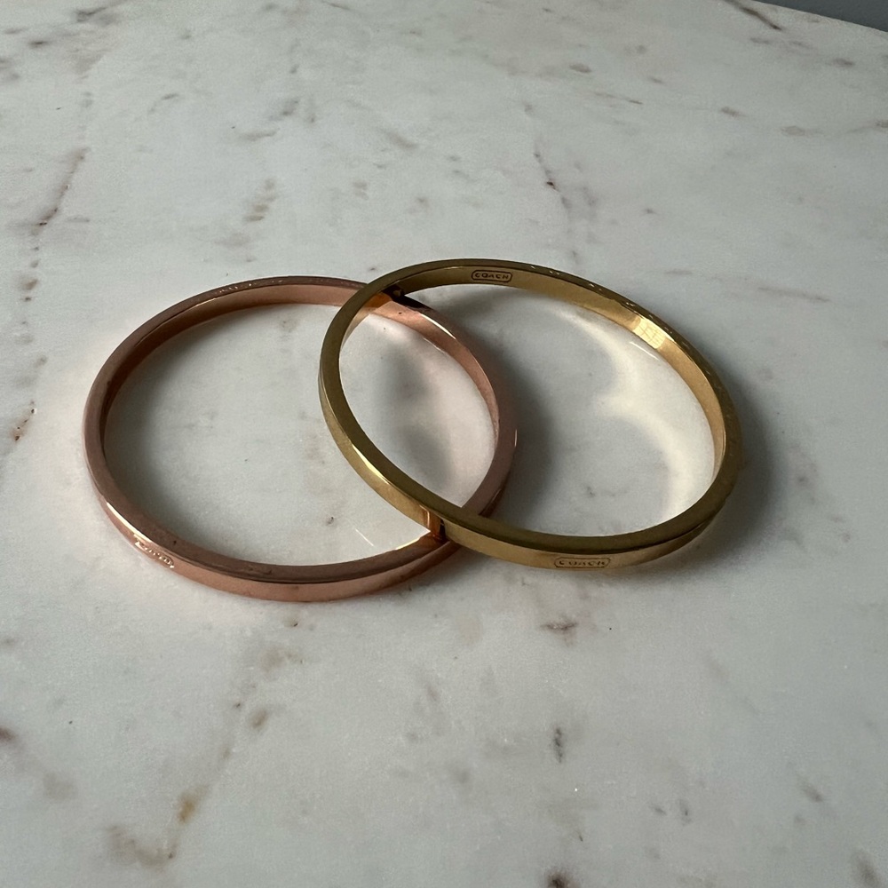 Coach bangle set